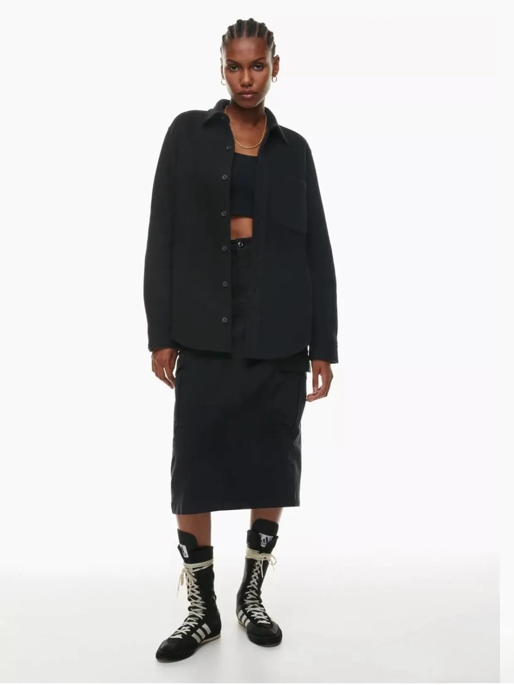 TNA (Aritzia) ‘Cozy Fleece’ Boyfriend Fit Shirt Jacket